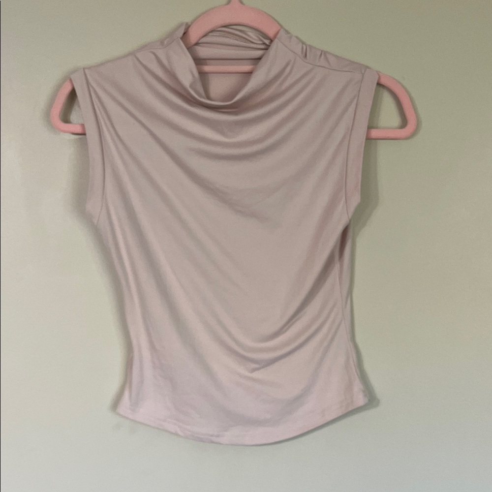 SHEIN Soft Pink Sleeveless Tank Top